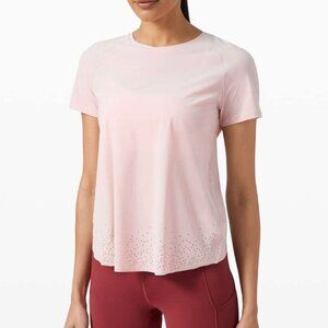 Lululemon Quick Pace Short Sleeve - Porcelain Pink